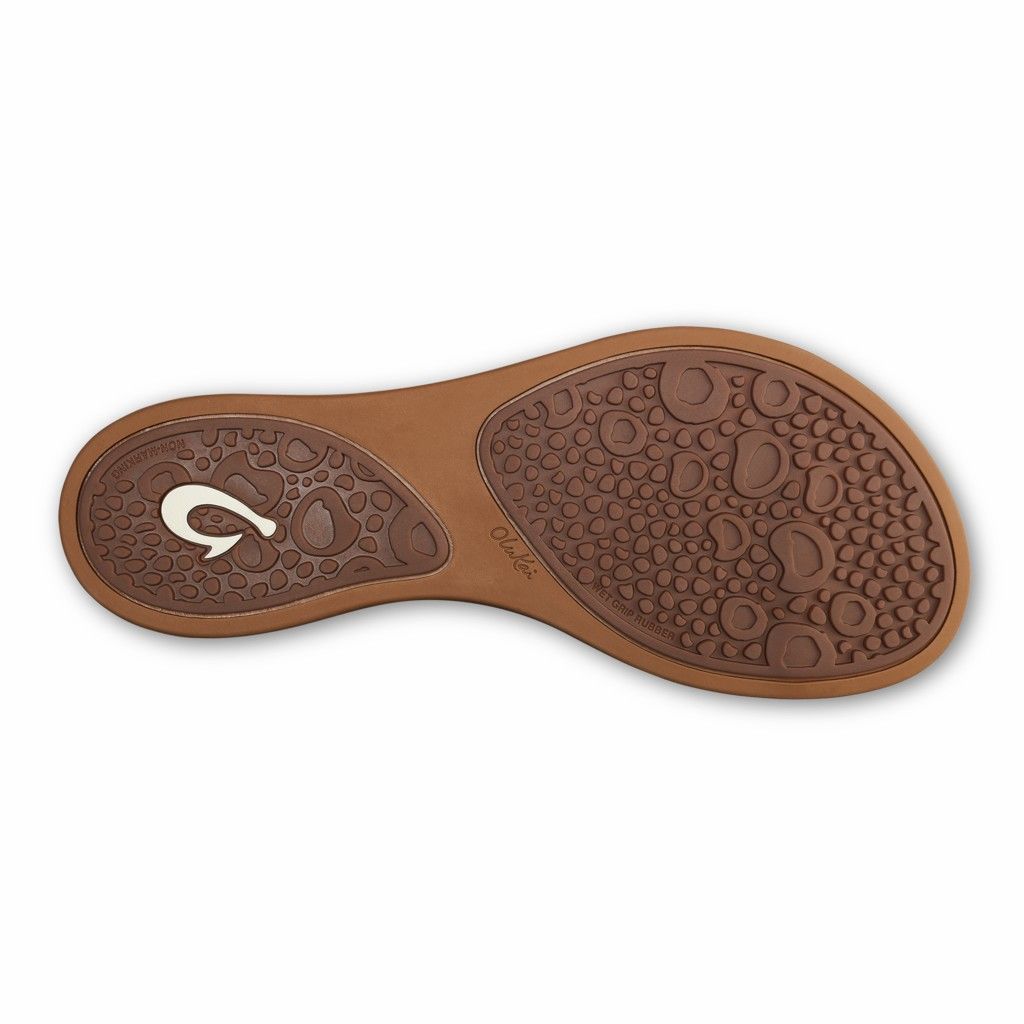 Olukai Women's Nonohe Flip Flop - Terra / Golden Sand US593-271